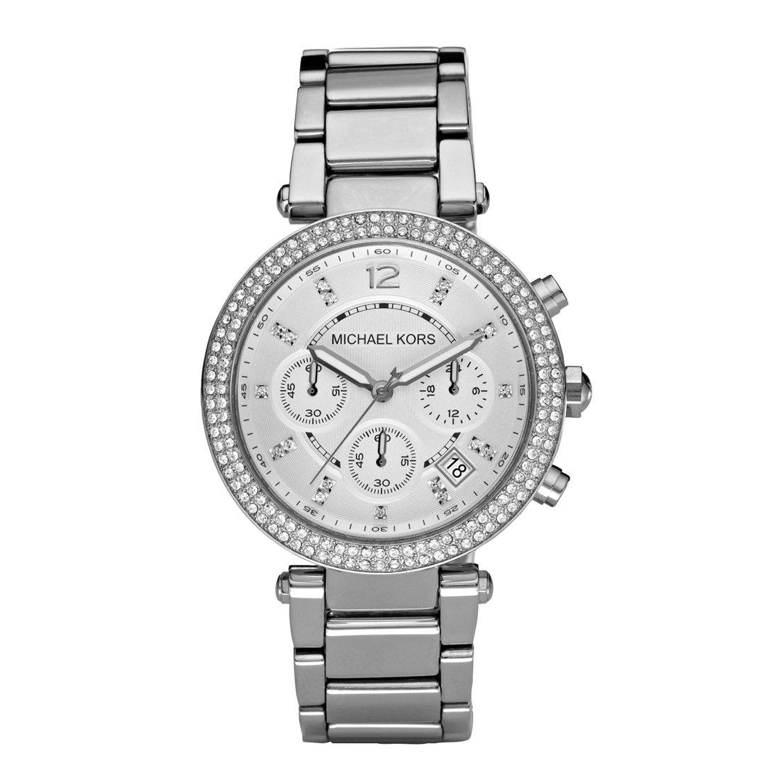 michael kors black and silver watch