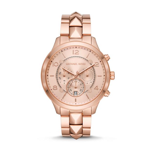 michael kors runway rose gold watch