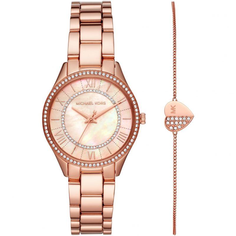 michael kors watches rose gold with diamonds