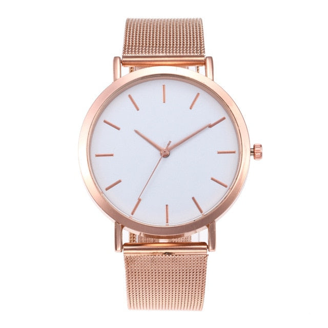 Women's Watches Rose Gold Simple Fashion Women Wrist Watch Luxury Ladi – Brake