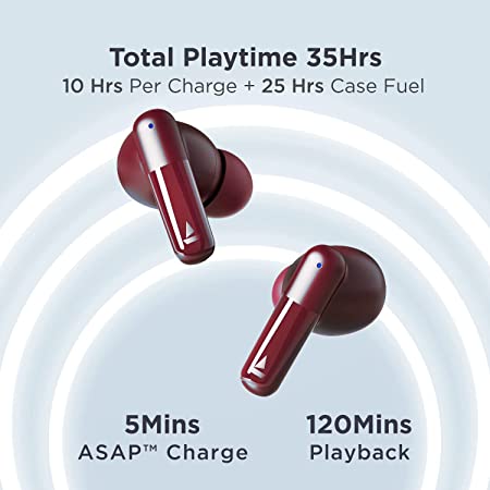boAt Airdopes 172 | Wireless Earphones with 42 Hours playback with boAt’s Signature Audio Experience, ASAP Fast charge
