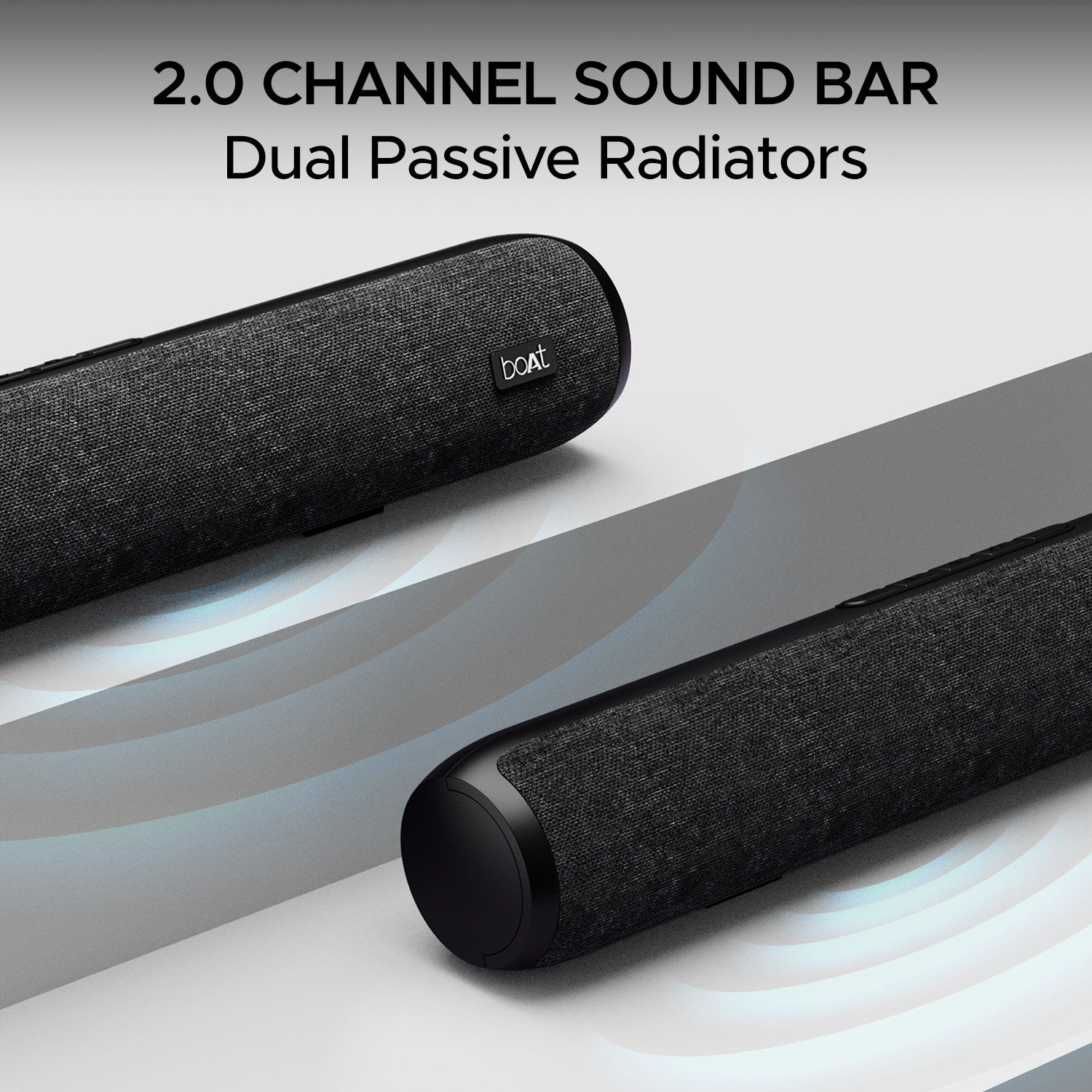 boAt Aavante Bar 600 | 25W RMS Bluetooth Stereo Soundbar, Up to 7HRS Long Playback, 2.0 Channel, Dual Passive Radiators, BT, AUX