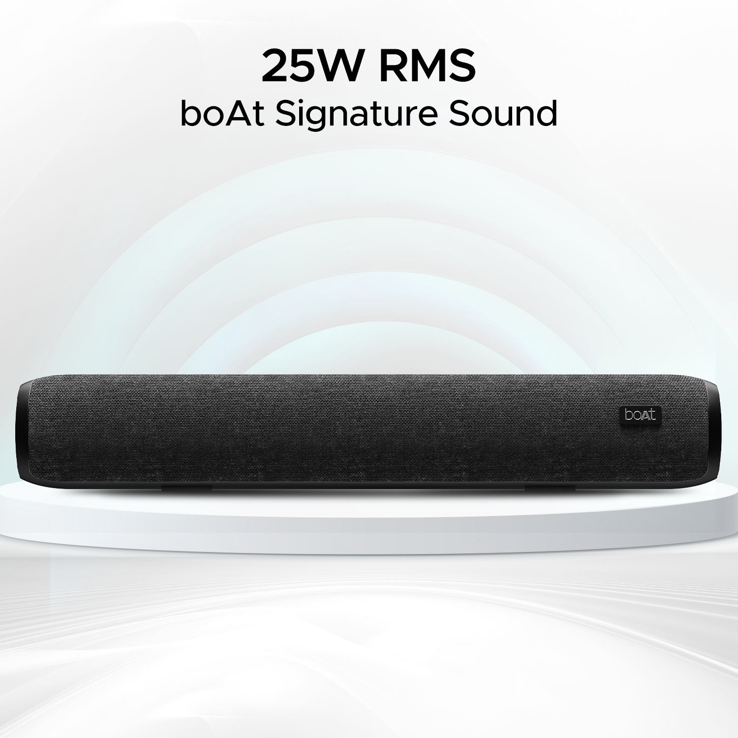 boAt Aavante Bar 600 | 25W RMS Bluetooth Stereo Soundbar, Up to 7HRS Long Playback, 2.0 Channel, Dual Passive Radiators, BT, AUX