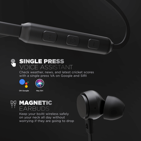 boAt Rockerz 103 Pro | Wireless Earphones with 10 mm Drivers, Single Press Voice Assistant, Up To 20 hrs Uninterrupted, ENx™ Technology