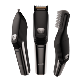 Misfit T200 3-in-1 Grooming Kit for Men | Titanium Blades, 120 min Runtime with 5 Length Settings, USB Charging, Cord/Cordless Usage