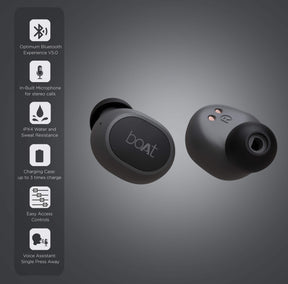 boAt Airdopes 171 | In-Ear Earbuds with 6mm drivers, Bluetooth v5.0, Up to 13H Playback, Voice Assistant