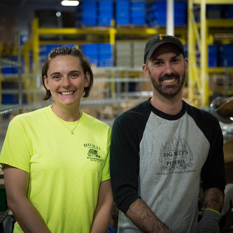 Gaia employees in the warehouse