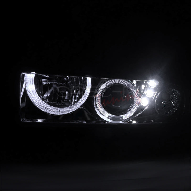 LED Headlight Halo Ring RGB Multi-Color WIFI Kit for Chevrolet Blazer 98-04