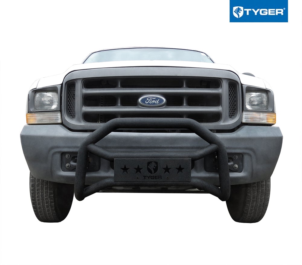 FUYU Stainless Front Bull Bar w/Skid Plate For 2005-2007 Ford F250 F350 F450 Superduty/Excursion 