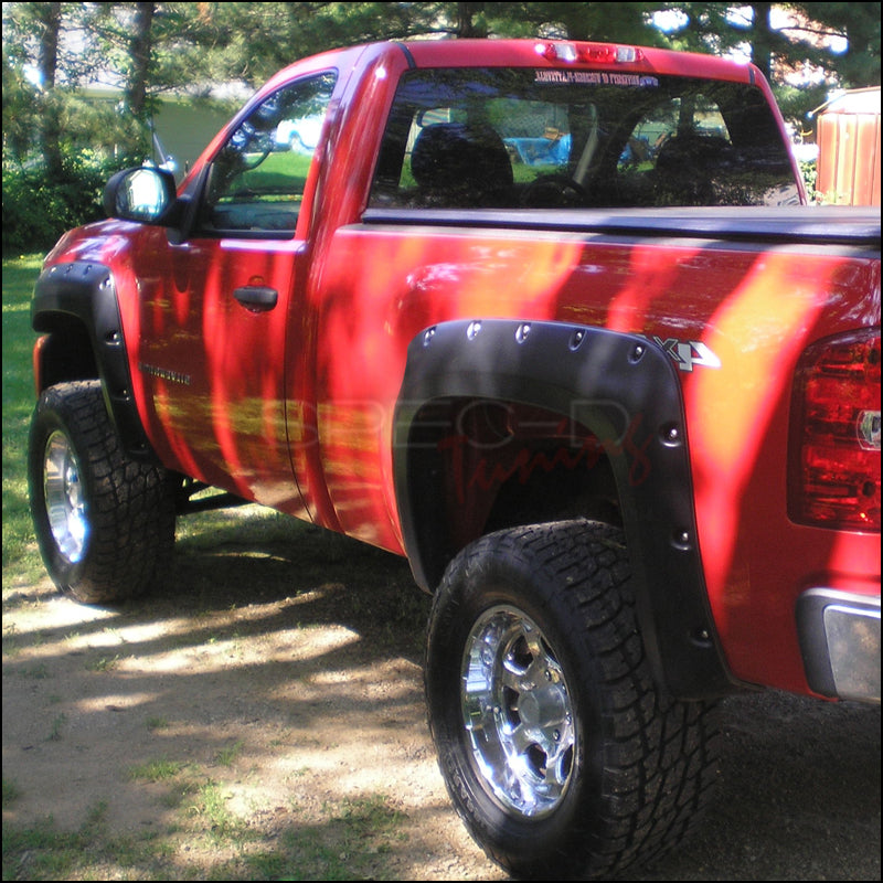 red fender flares chevy silverado