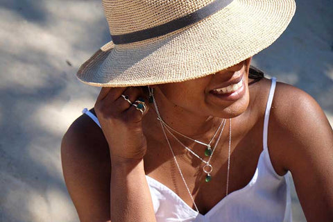 seaglass jewellery photoshoot model kriket broadhurst jewelry Balmoral Beach