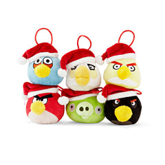 Christmas Tree Decoration 6 pack with Santa Hats