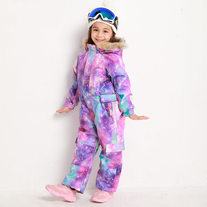 Bluemagic Kids Baby One Piece Snowsuits Overalls Ski Suits Jackets Coats Jumpsuits Winter Outdoor Waterproof Snowboarding