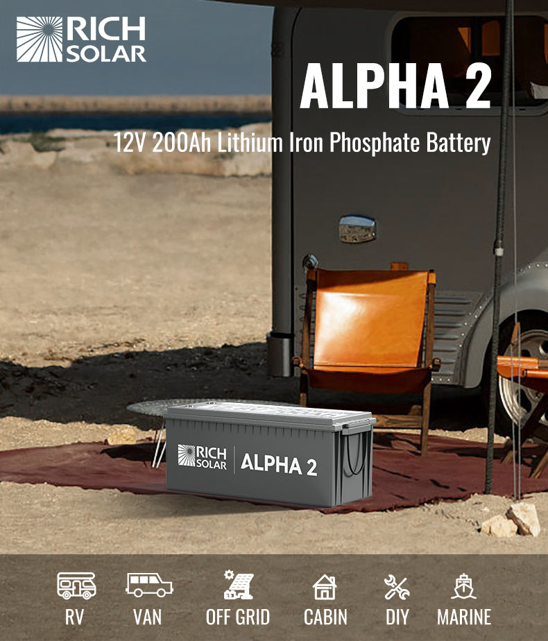 ALPHA 2 12V 200Ah Lithium Iron Phosphate Battery