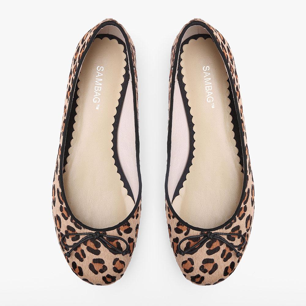 leather leopard print shoes