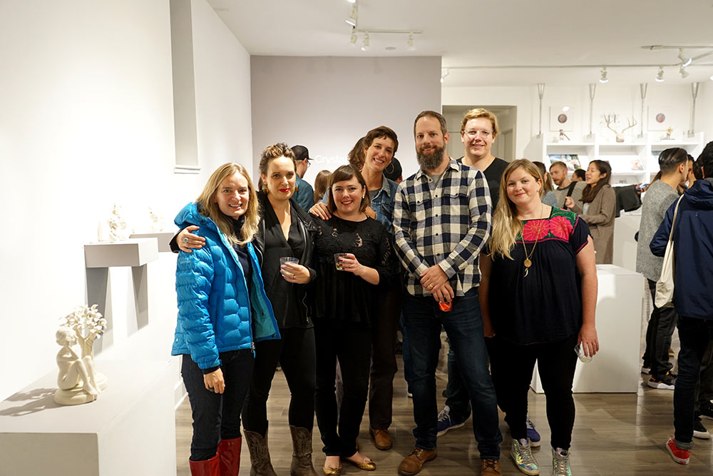 Crystal Morey and crew at Modern Eden Gallery