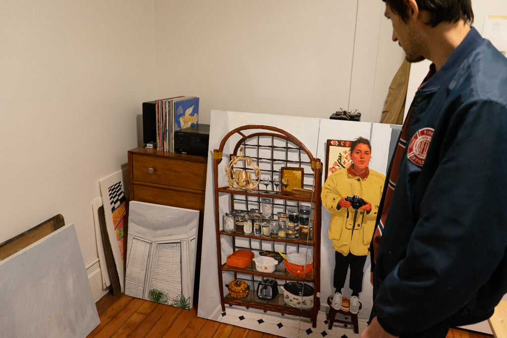 Emilio Villalba in his studio