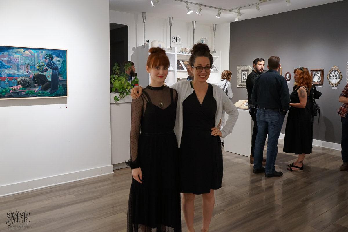 Mary Syring and Lori Nelson at Modern Eden Gallery, July 14, 2019