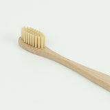 Contented Company | Eco & Zero Waste | 63 Plastic Free & Reusable Products for Plastic Free July | Bamboo Toothbrush with Bamboo & Nylon Bristles (Kids)