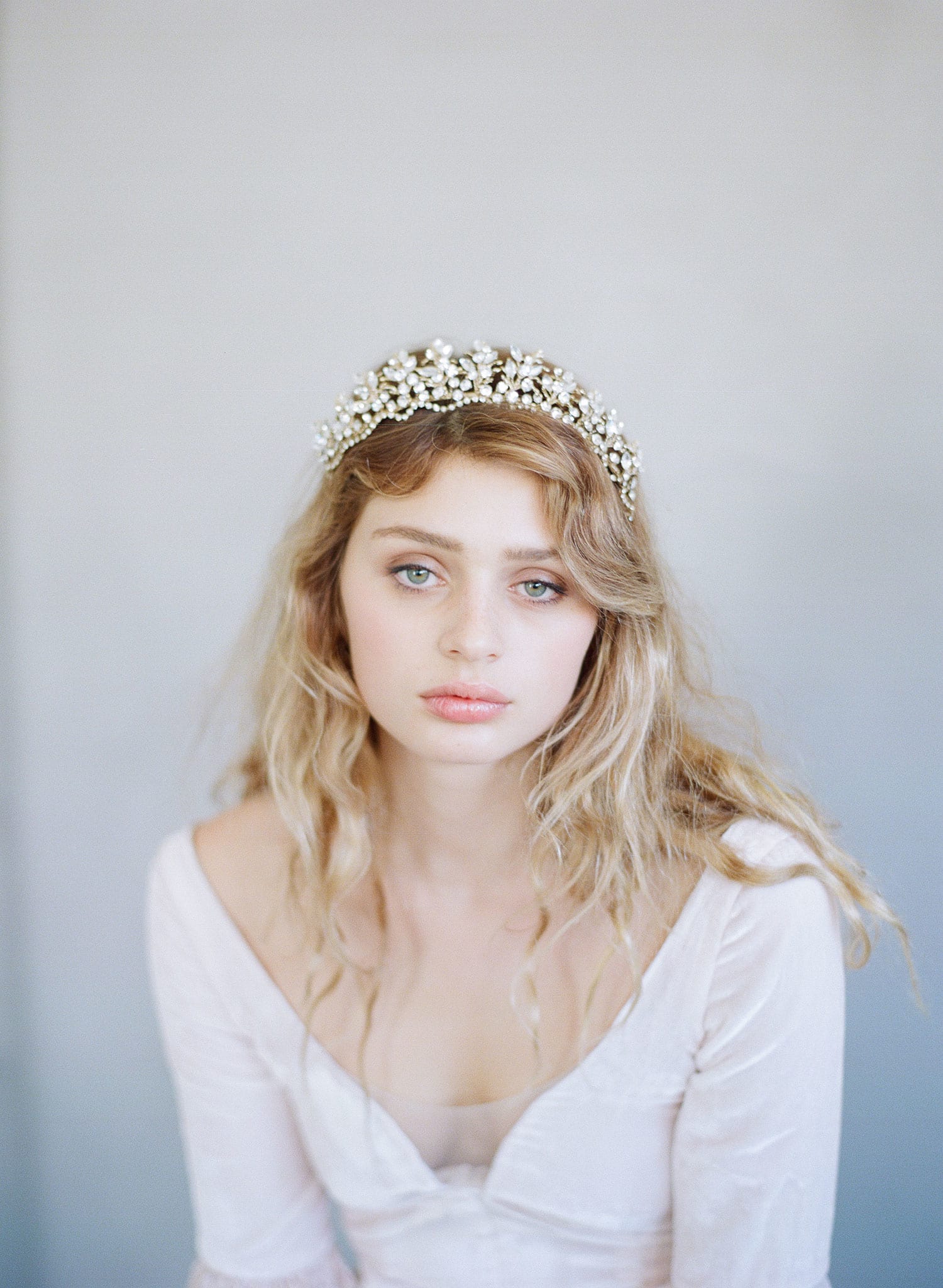 twigs and honey, bridal tiara, modern headband, wedding