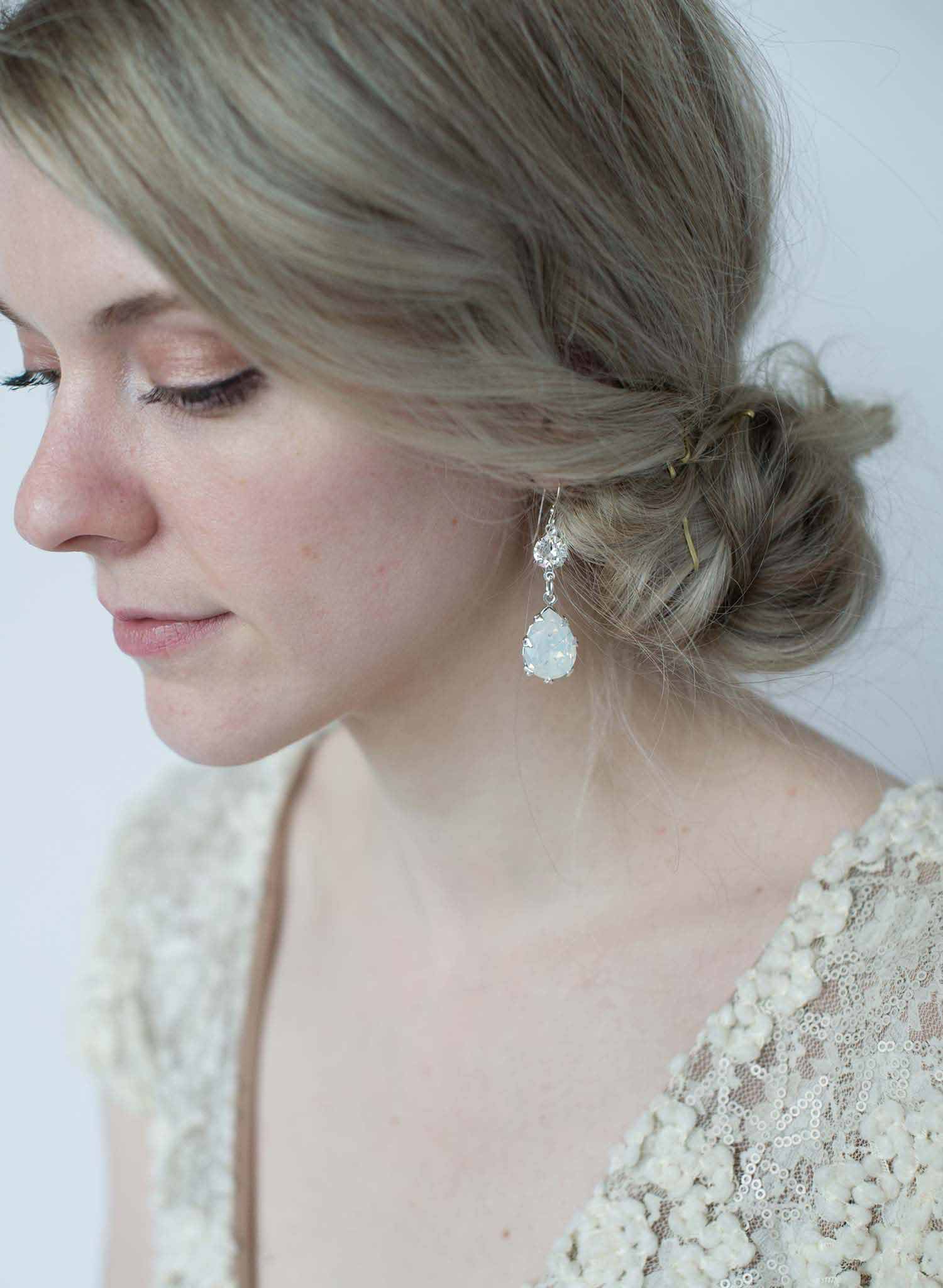 vintage inspired bridal earrings