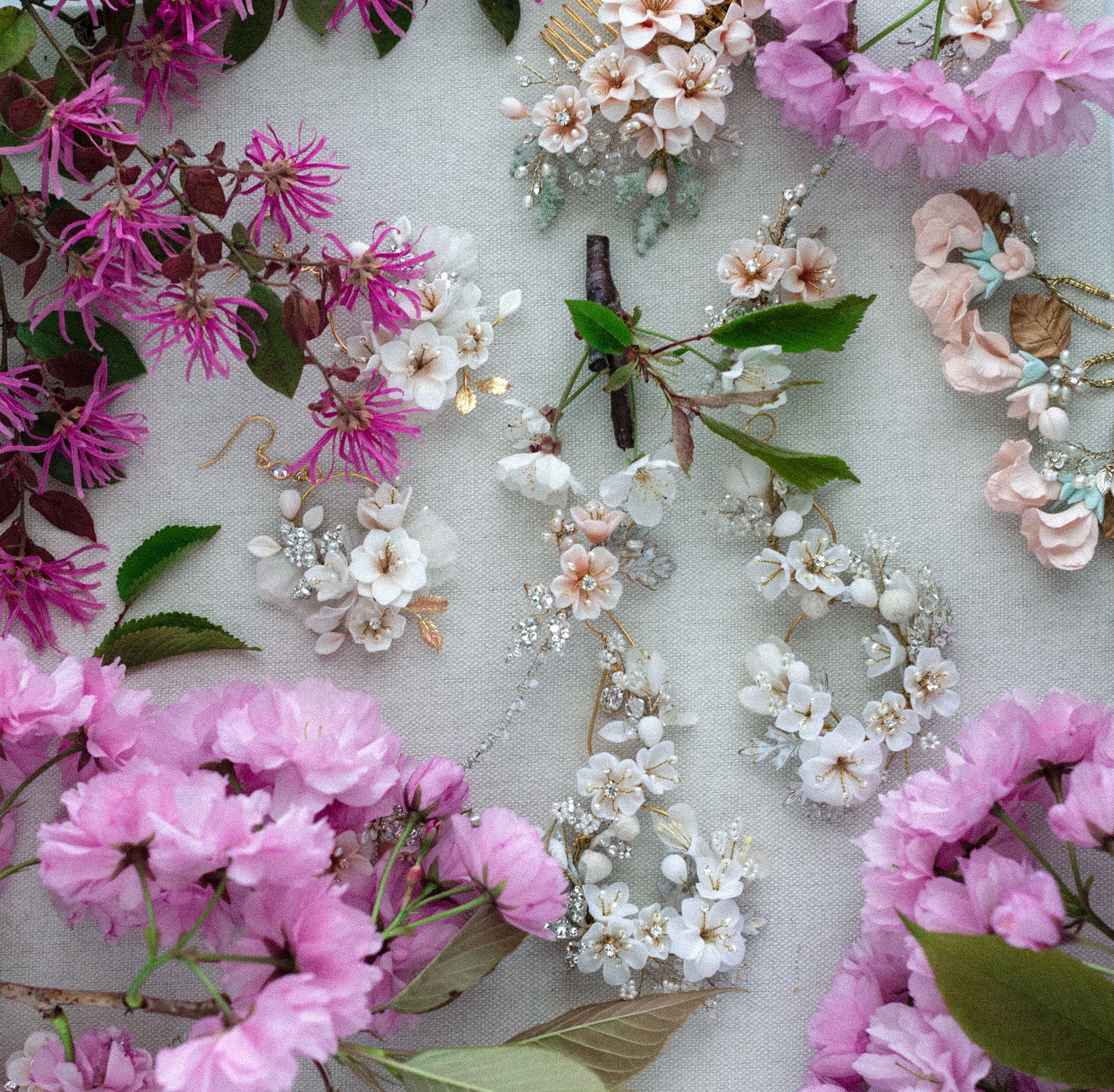 Spring bridal accessories by Twigs & Honey