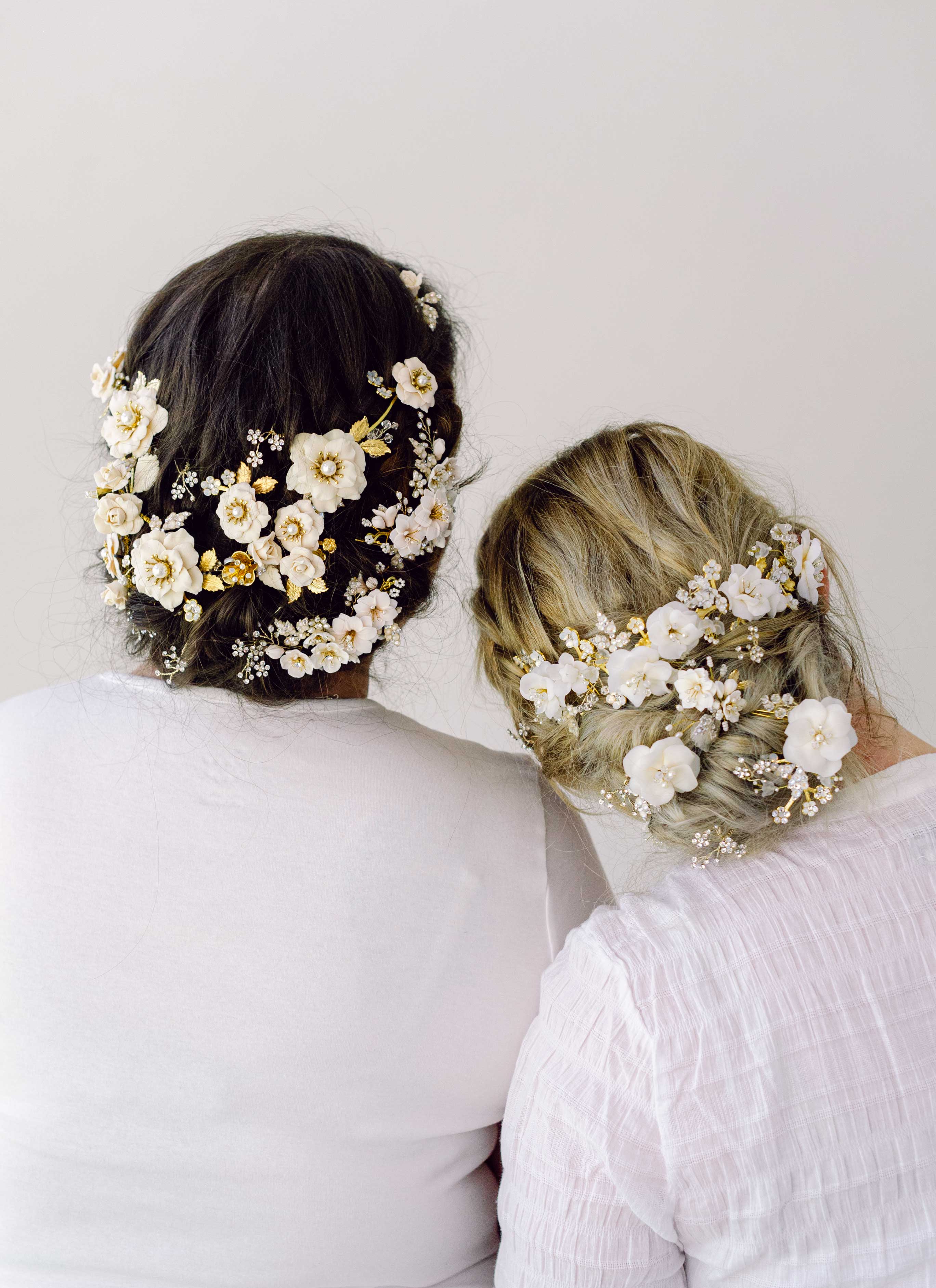 Beautiful handmade hair flowers by Twigs & Honey