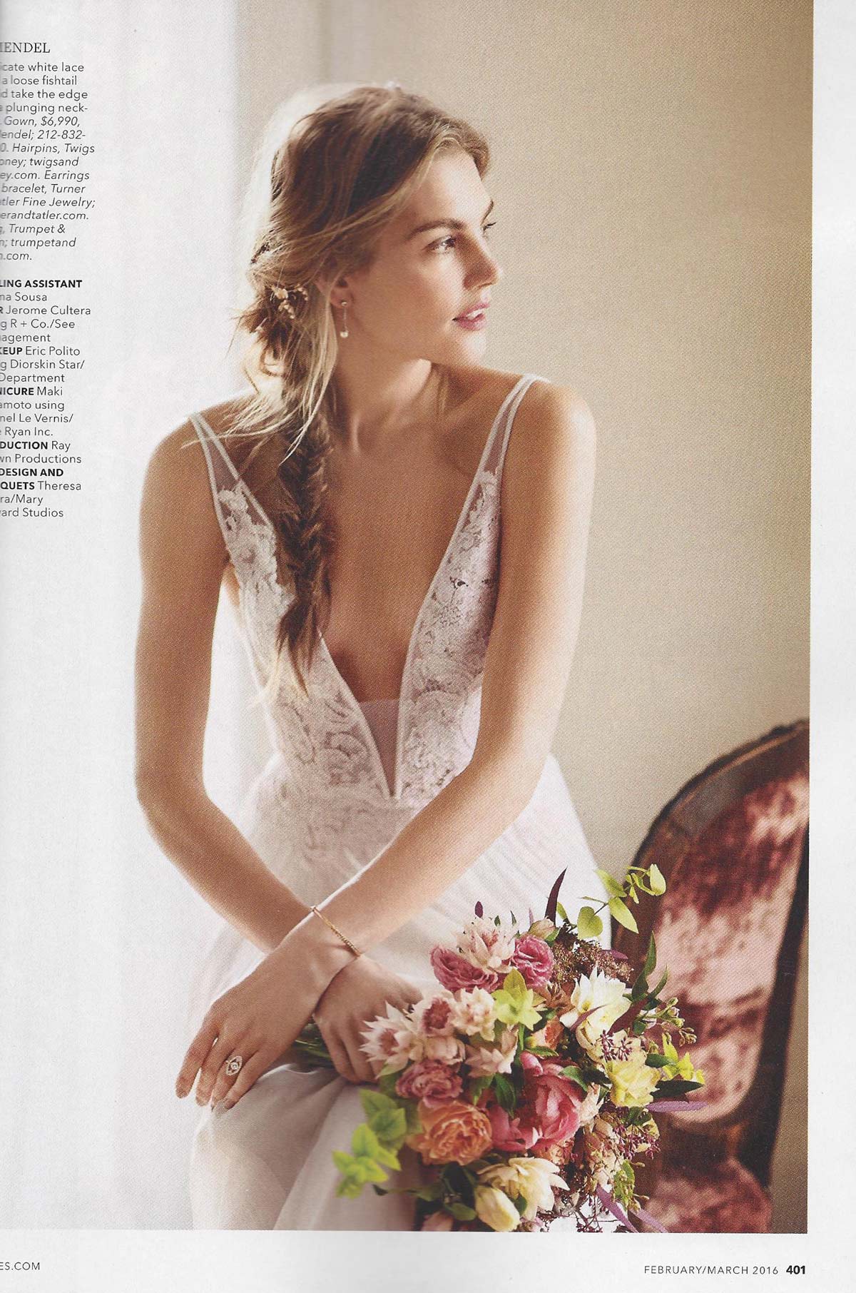 brides magazine twigs and honey hairpin, 2016