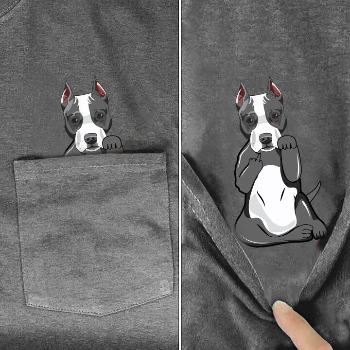 pitbull pocket shirt