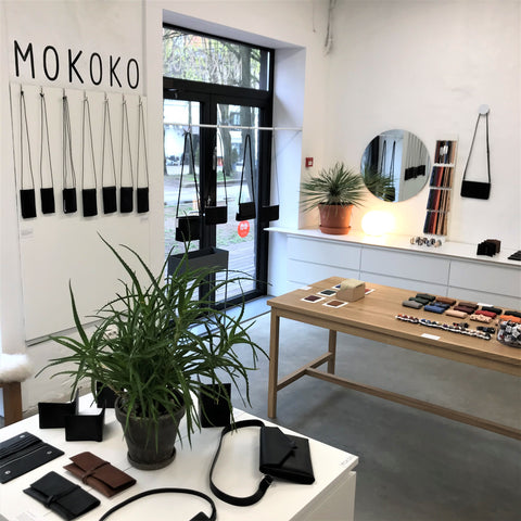 The product displays in Mokoko store in Telliskivi Creative City in May 2020.