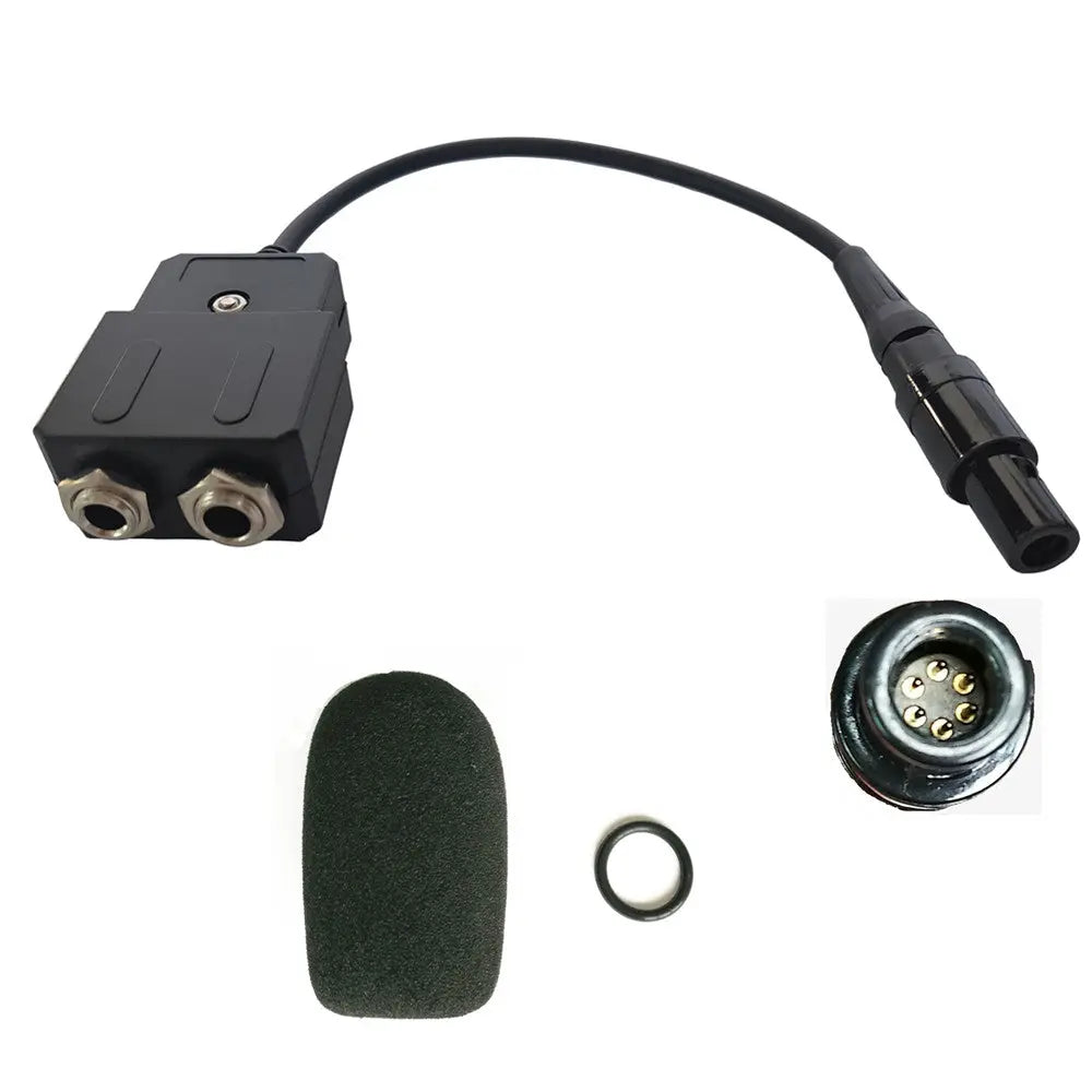 Lift vertraging religie GA-L adapter for headset with twin GA plugs to lemo 6 pin connector -  UFQaviation