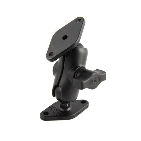 RAM 1" Ball Mount with Short Arm & 2/Diamond Bases (RAM-B-102U-A) - RAM Mounts Indonesia