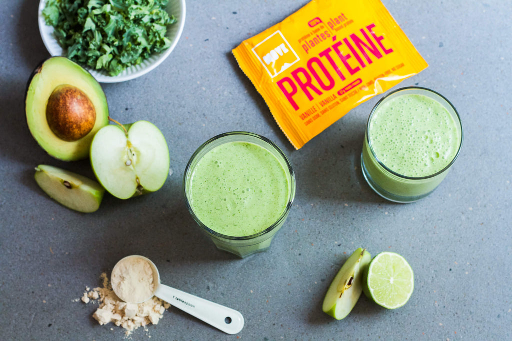 MOVE Recette smoothie protéiné vert kale gingembre