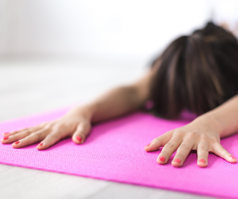 Yoga Mat Stretching