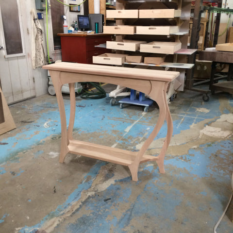 "The Dancing Table" is complete and ready to be stained.