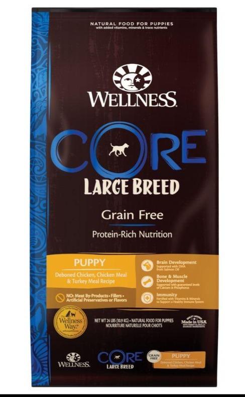wellness core grain free large breed