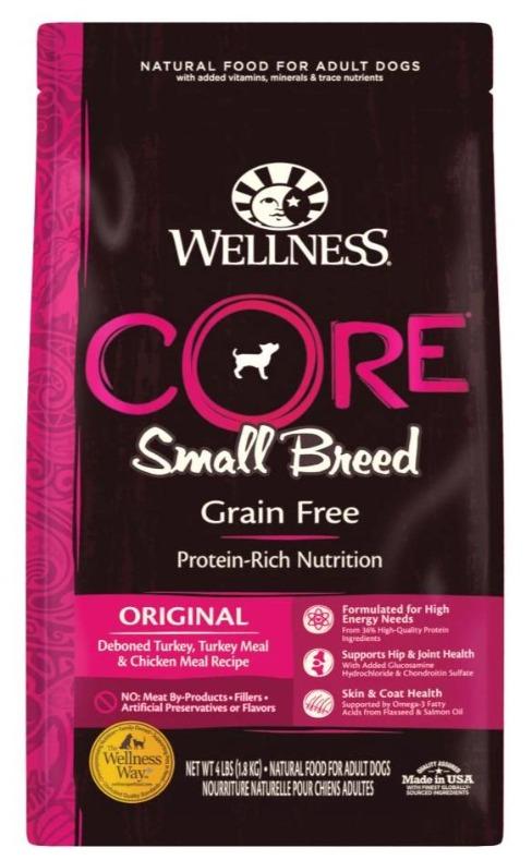 wellness core dog food small breed