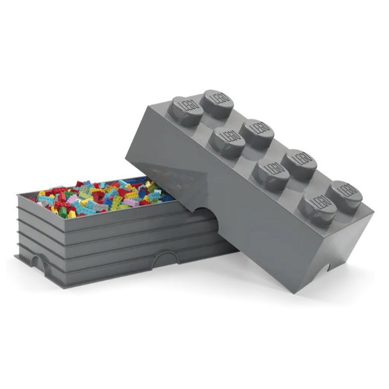 Handig blad nicht Lego Opbergbox Brick 8 | Grijs – De Gele Flamingo