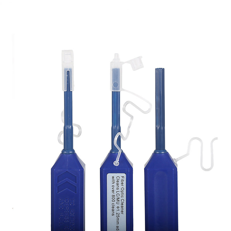 Details about   Pen Shape Fiber Optic Cleaner Connector Adapters One Click Resin SC LC Portable 