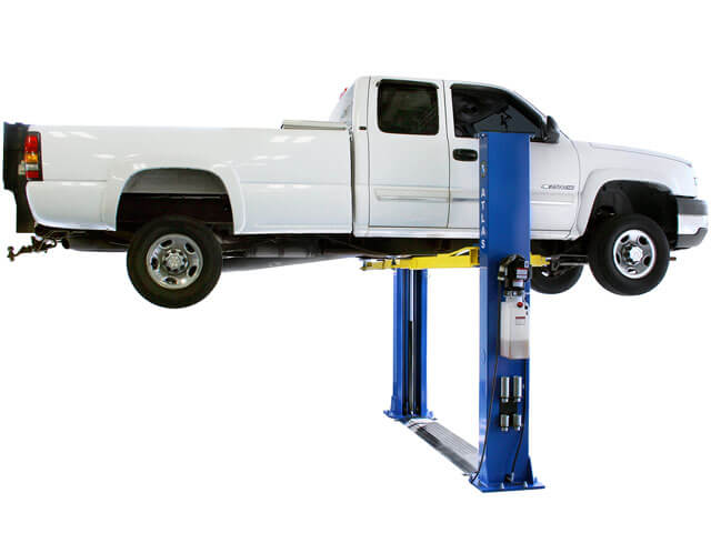 Atlas Apex 9bp Ali Certified Baseplate Max Lift Capacity 9 000 Lbs 2 Post Above Ground Car Lift For Low Ceiling Garages The Total Column Height Is
