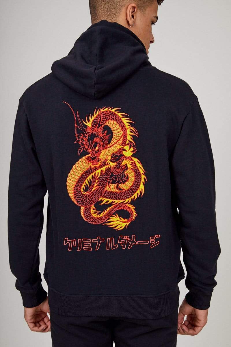 criminal damage dragon hoodie