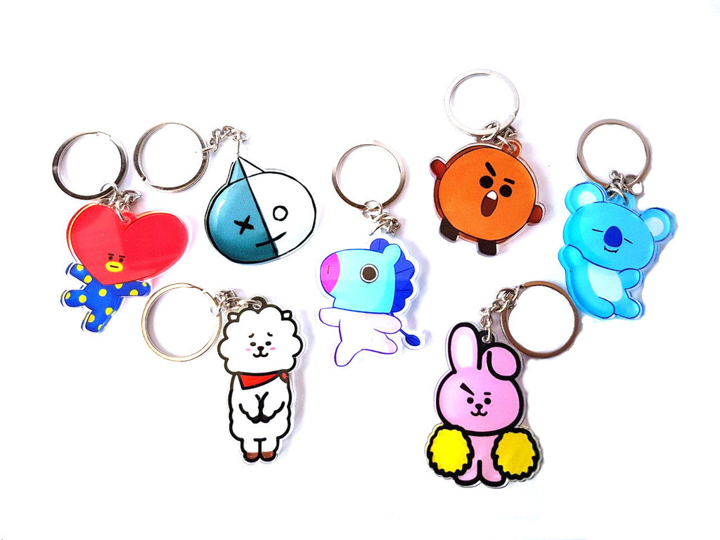 Bts Bt21 Keyrings Kpop Keychain