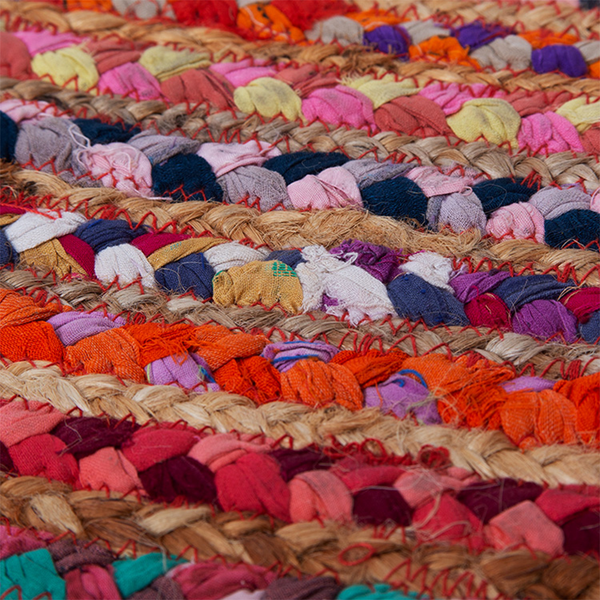 Recycled Rag Rug Doormat