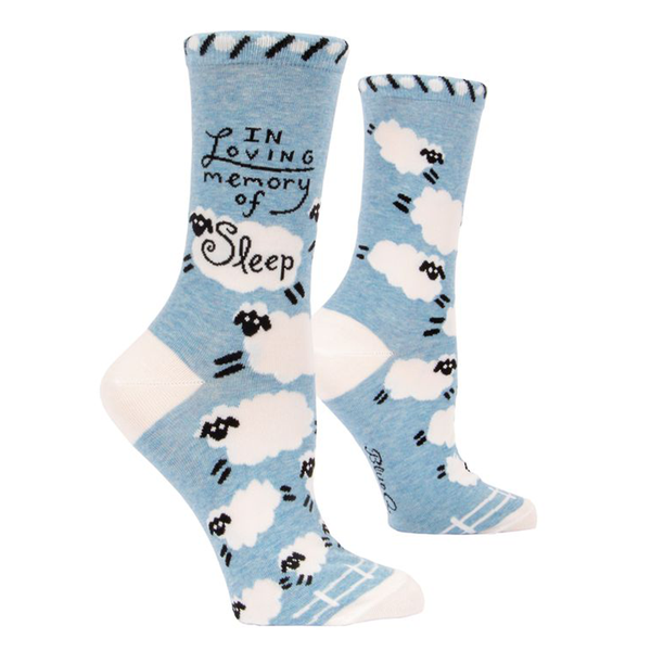 Blue Q Women's Socks In Loving Memory of Sleep