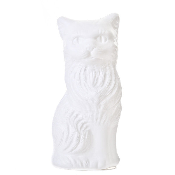 Plastic Cat Money Box White