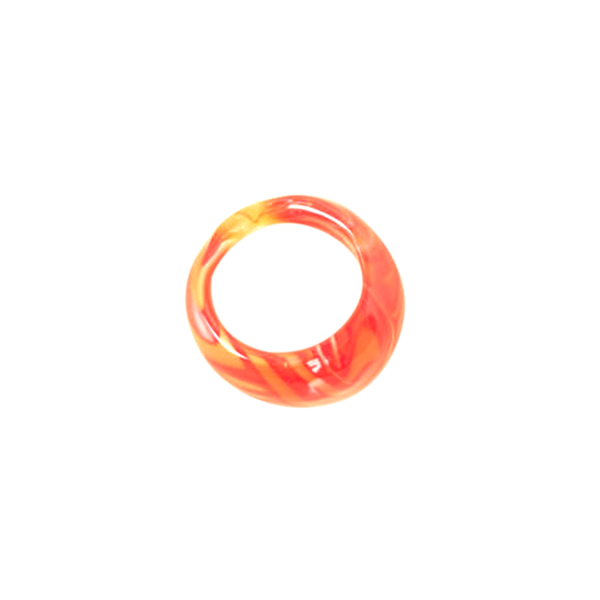 Glass Ring Red