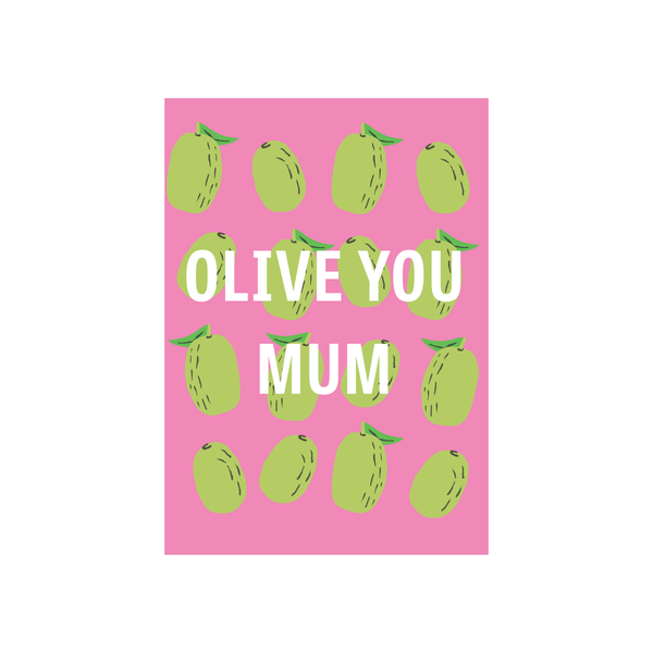 eminentd Fruit Mum Card Olive You