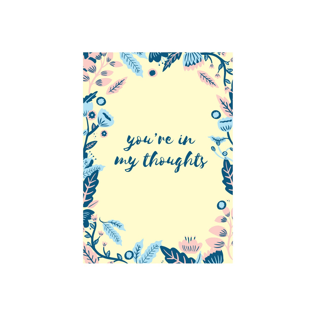 eminentd Floral Message Card Thoughts
