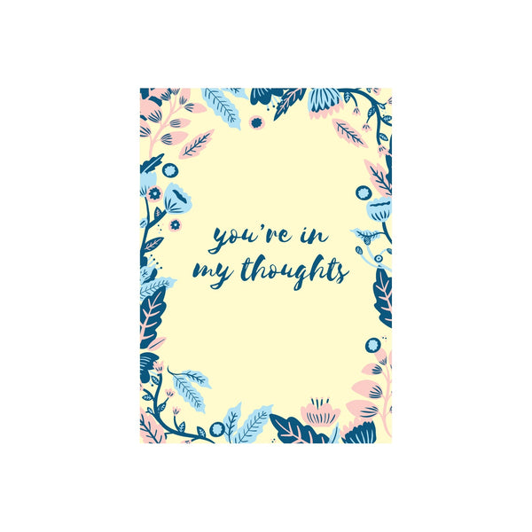eminentd Floral Message Card Thoughts