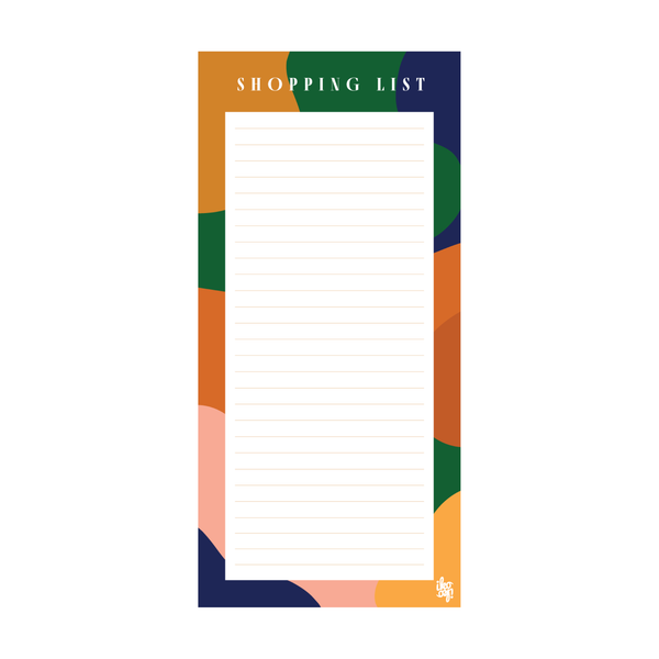 eminentd Shopping List Abstract Wave Green Blue Orange